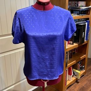 Vintage Purple Polka Dot Top